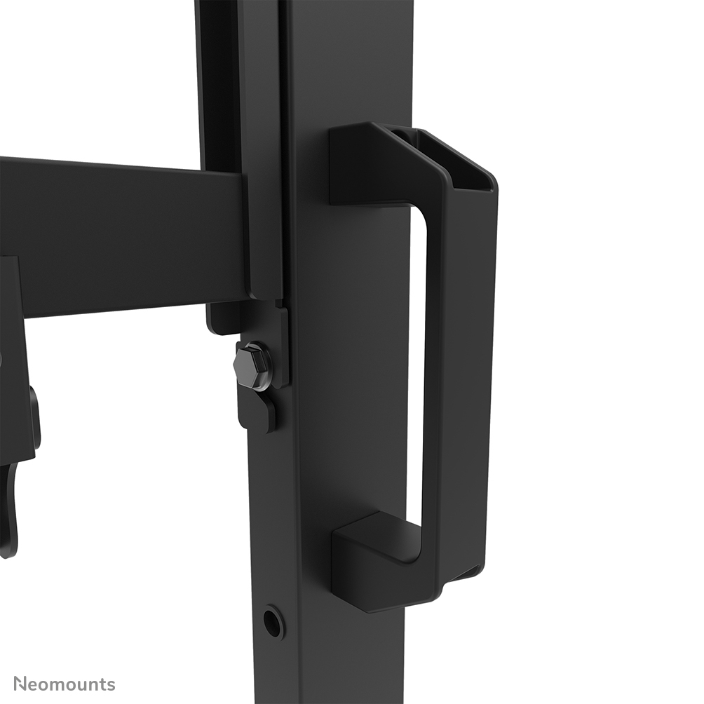 Neomounts FL50-575BL1 Support au sol mobile pour écran 65-110" - étagère multimédia incluse - installation rapide - TÜV